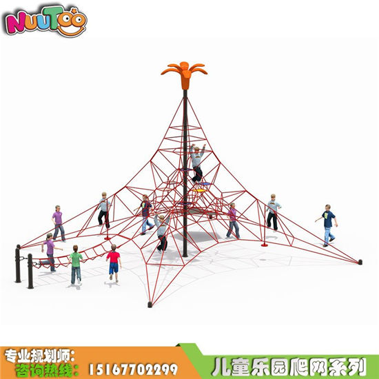 登山塔大型攀爬繩網設備價格_樂圖非標游樂